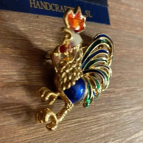 Rooster Brooch/Pin New - Picture 5 of 7